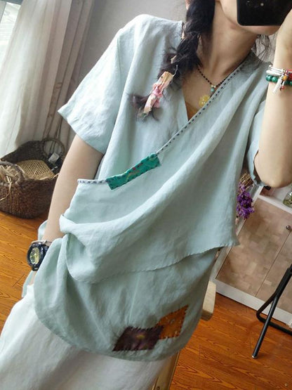 Vintage Ramie Cotton Shirt