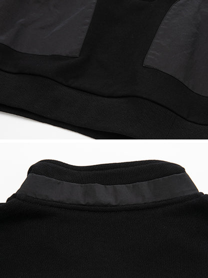 Urban Punk Stand Collar Split-Joint Zipper Sweatshirt