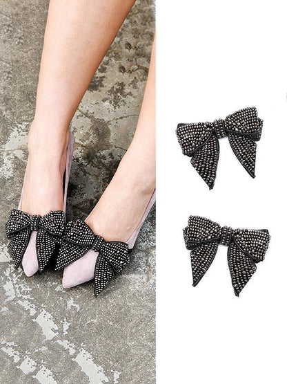 Bow-embellished DIY Shoes Decoration