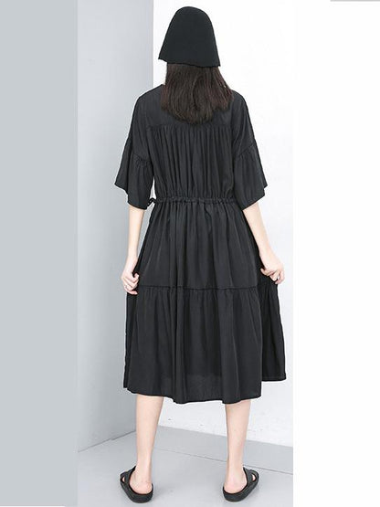 Super Loose A-line Big Hem Long Dress