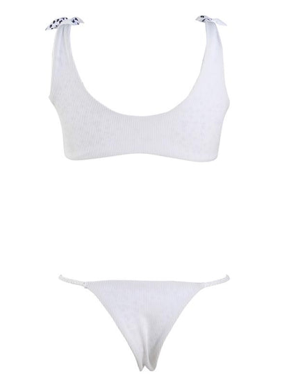 Braided Ribbed Bikini Swimsuit