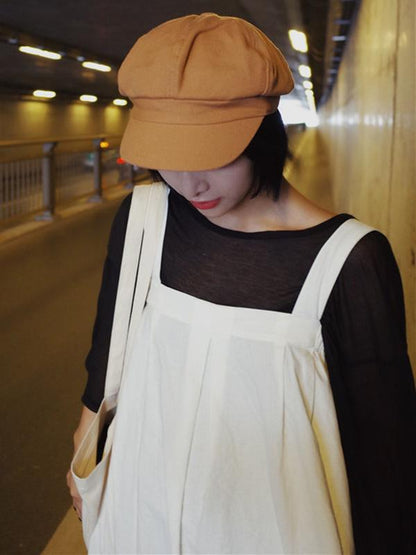 Solid Art Style Octagonal Cap