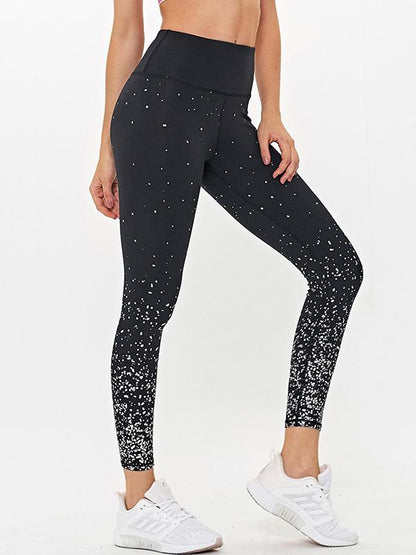 Star Printed Breathable Yoga Leggings