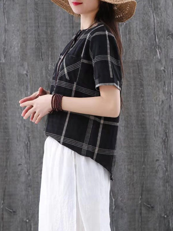 NATIONAL STYLE PLAID SHIRT