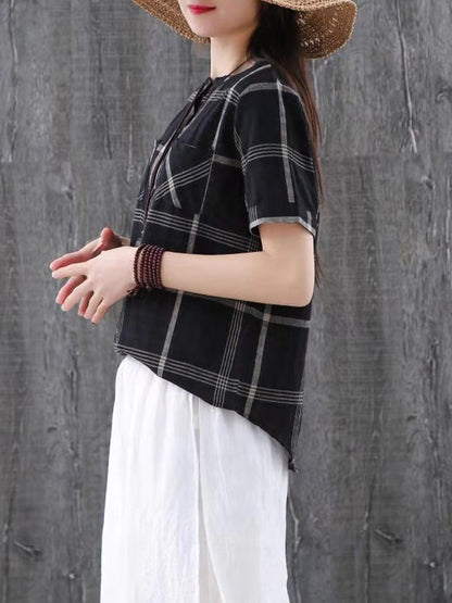 NATIONAL STYLE PLAID SHIRT
