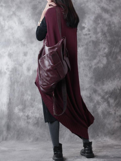 Red Wool Two Piece Sweater And Dress