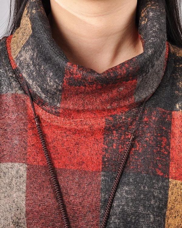 Women cotton loose autumn dress