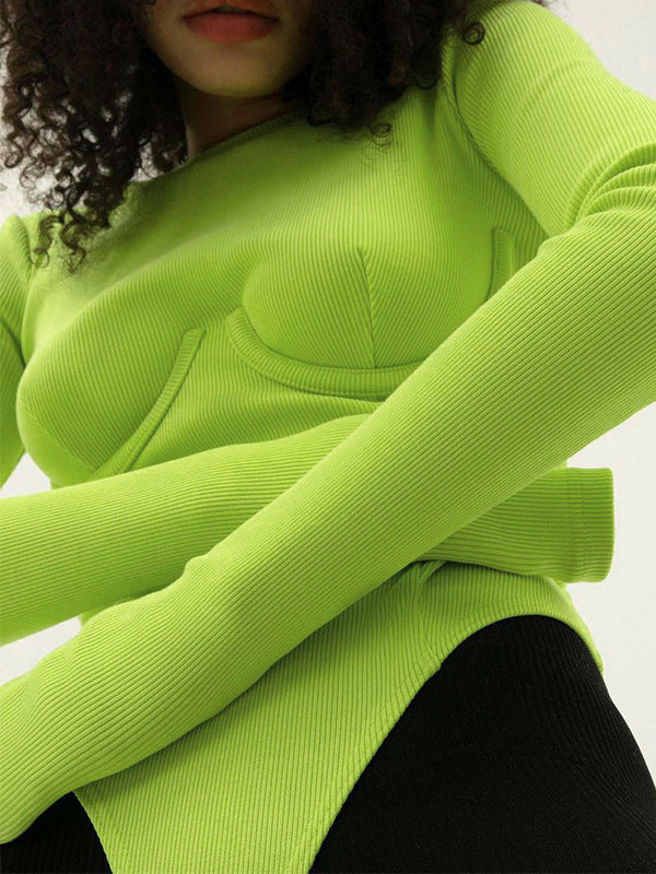 Light Color Long Sleeves Bodysuits