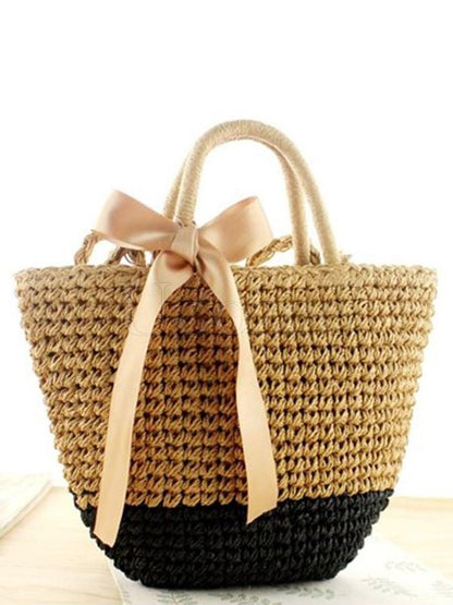 Bowknot Ribbon Weaving Dual Bag