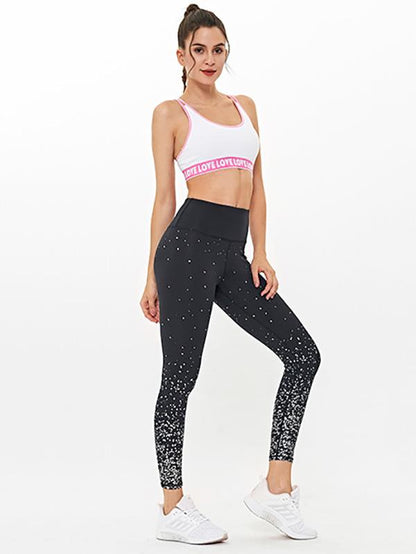 Star Printed Breathable Yoga Leggings