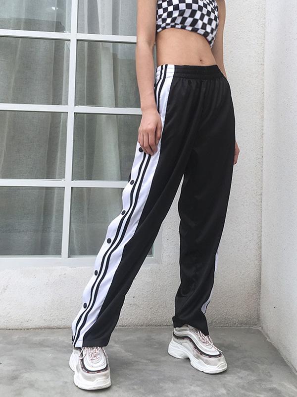 Street Casual Hip-Hop Split-Side Athletic Pants