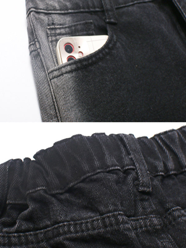 Vintage Gradient Wide Leg Column Jean Pants