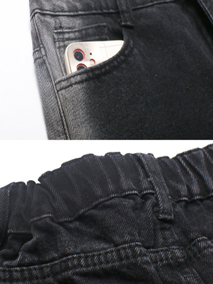 Vintage Gradient Wide Leg Column Jean Pants