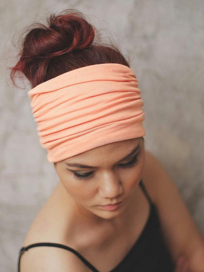 Solid Wide Sports Headband Accessories