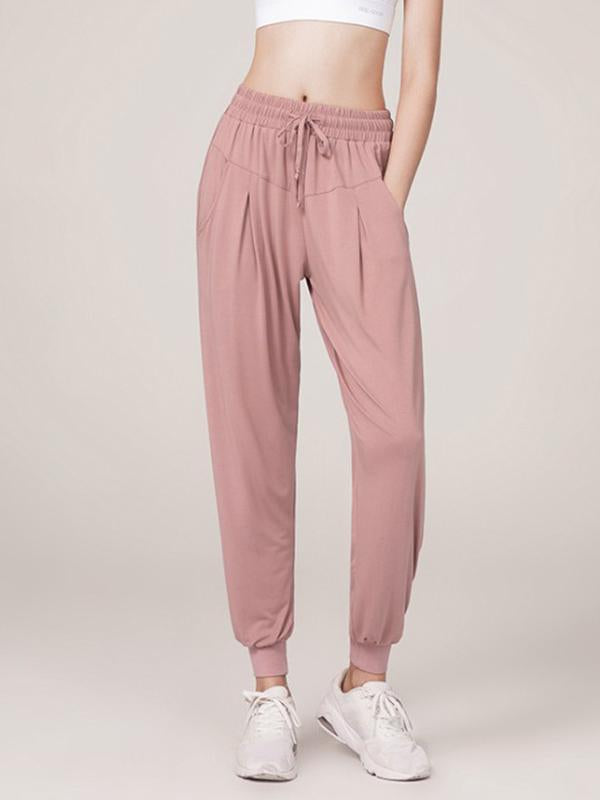 Leisure Solid Loose Athletic Pants