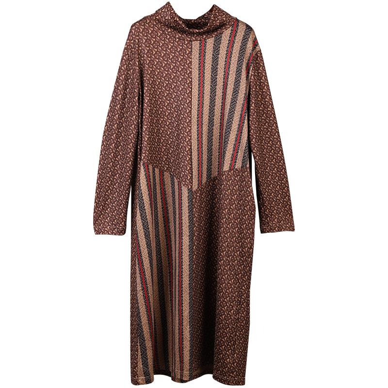 Beautiful Delicate Pattern Casual Loose Dress