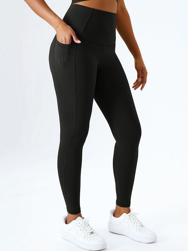 High Waisted Solid Color Leggings