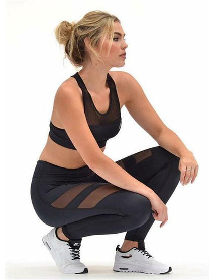 Hollow See-through Plus Size Leggings
