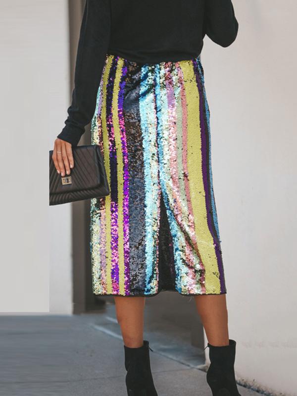 Sexy Beauty And Sequinned Skirts Bottoms