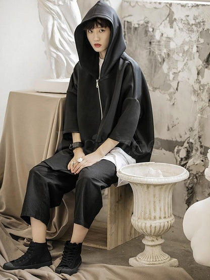Original Cropped Anti-wrinkle Hoodie Outwear