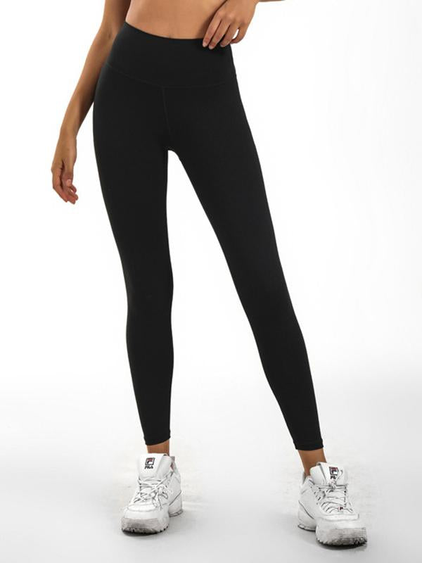 Wrap Solid High Waist Elastic Force Sports Leggings