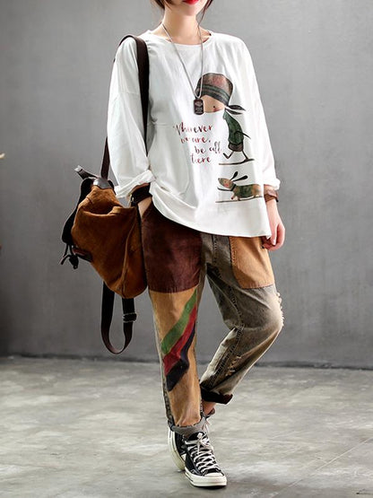 Loose Printed Blouses