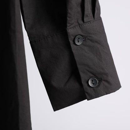 Buykud Turn-down Collar Lacing Bowknot Casual Shirt