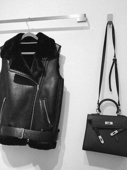 WARMER FAUX LEATHERETTE VEST