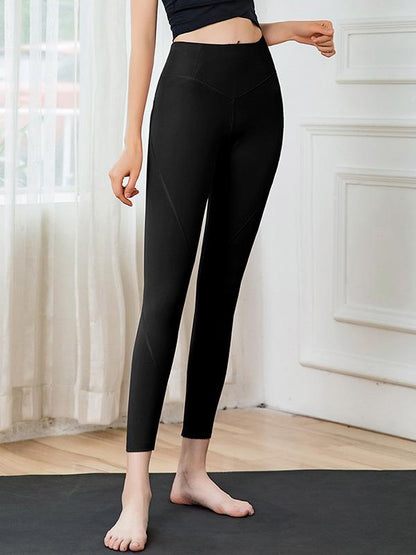 High Waist Solid Yoga Leggings