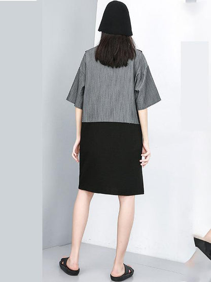 Loose False-two Split-joint Dress