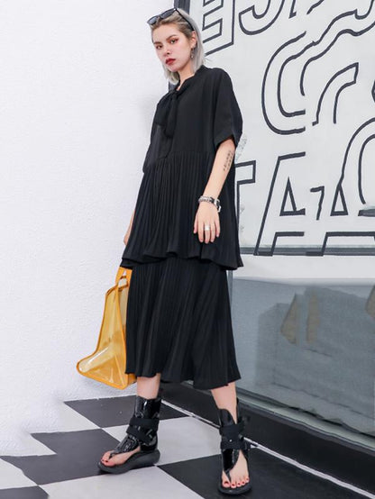 Elegant Ruffled Layered Dress
