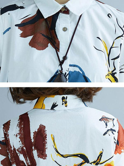 2019 Summer New  Oversize Printed T-Shirt Dress