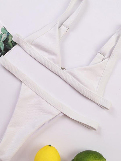 Strap Solid Fashion Bikinis Swimwear