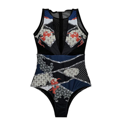 Ethnic Style Printed Sexy One-Piece Bikini