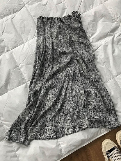 Stylish Leopard A-Line Loose Skirts