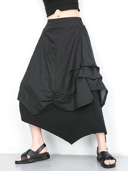 Casual Designed Cotton Ruffled Skirt