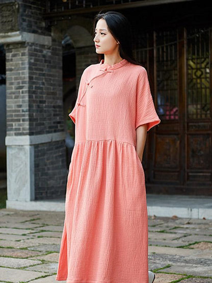 Vintage Forg Short Sleeves Dress