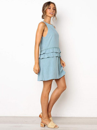 New Flounced Mini Dress
