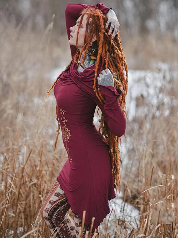 Vintage Cropped Wrap Mini Dresses