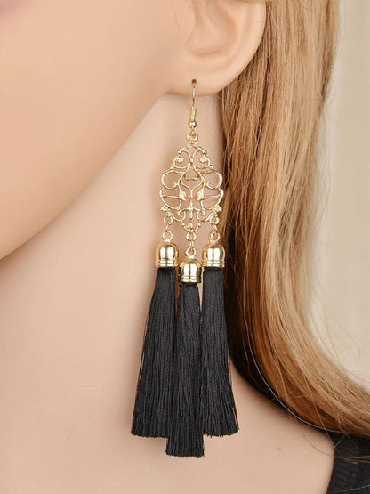 Fashion National Tasseled Earrings
