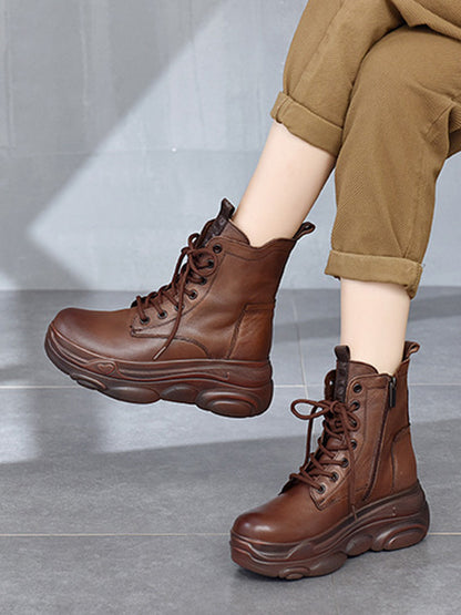 Leisure Fashion Cow Leather Martin Boots