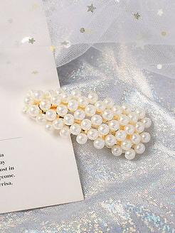 Faux Pearl Hair Clip