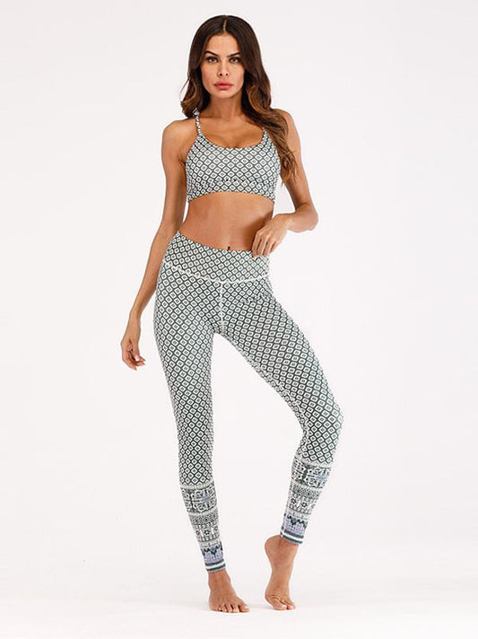 Printed Moisture Absorption Sweat Releasing Yoga&Gym Suits