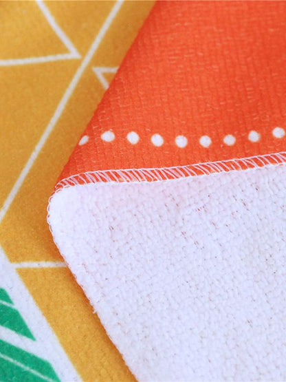 Square Beautiful Rainbow Beach Mat