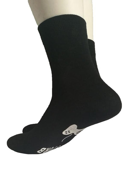 Letter Printed Solid Color Socks