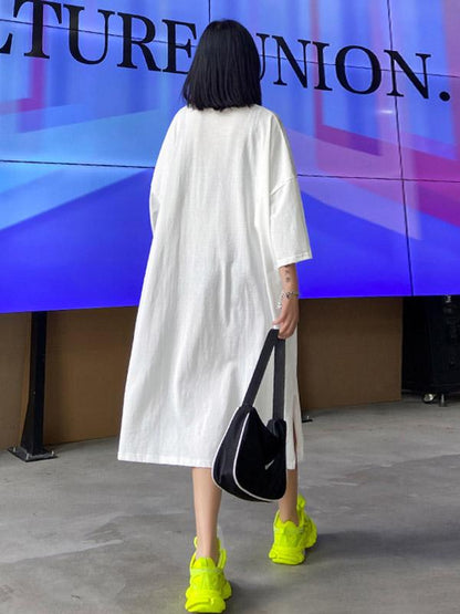 Original Printed Round-Neck Dress
