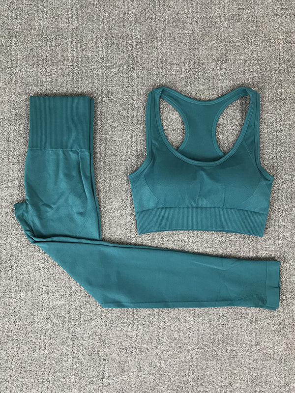 Seamless  Bright Color Yoga Suits