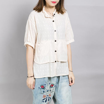 Comfortable Solid Color Double Layer Shirt
