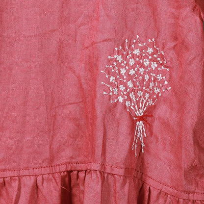 A Bouquet Of Flower Embroidery Casual T-Shirt