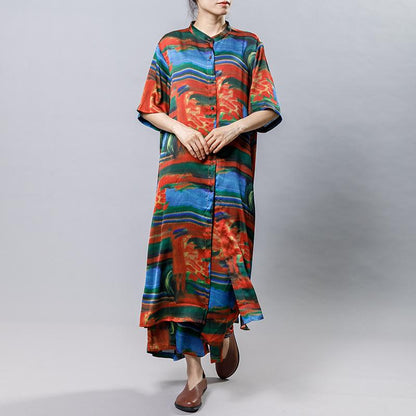 Abstract Printed Soft Fabric Casual Two-Piece Set